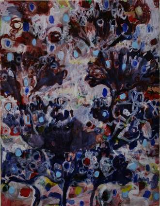 O.T. 2018, Acryl auf Papier, 139 x 107 cm